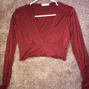 Long sleeve crop